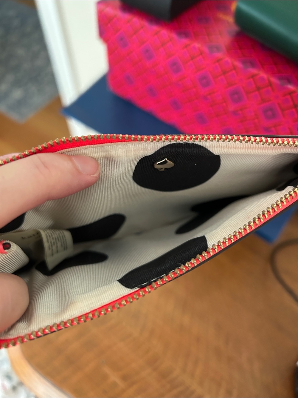 kate spade New York Bright Pink Saffiano Wristlet - Picture 2 of 3